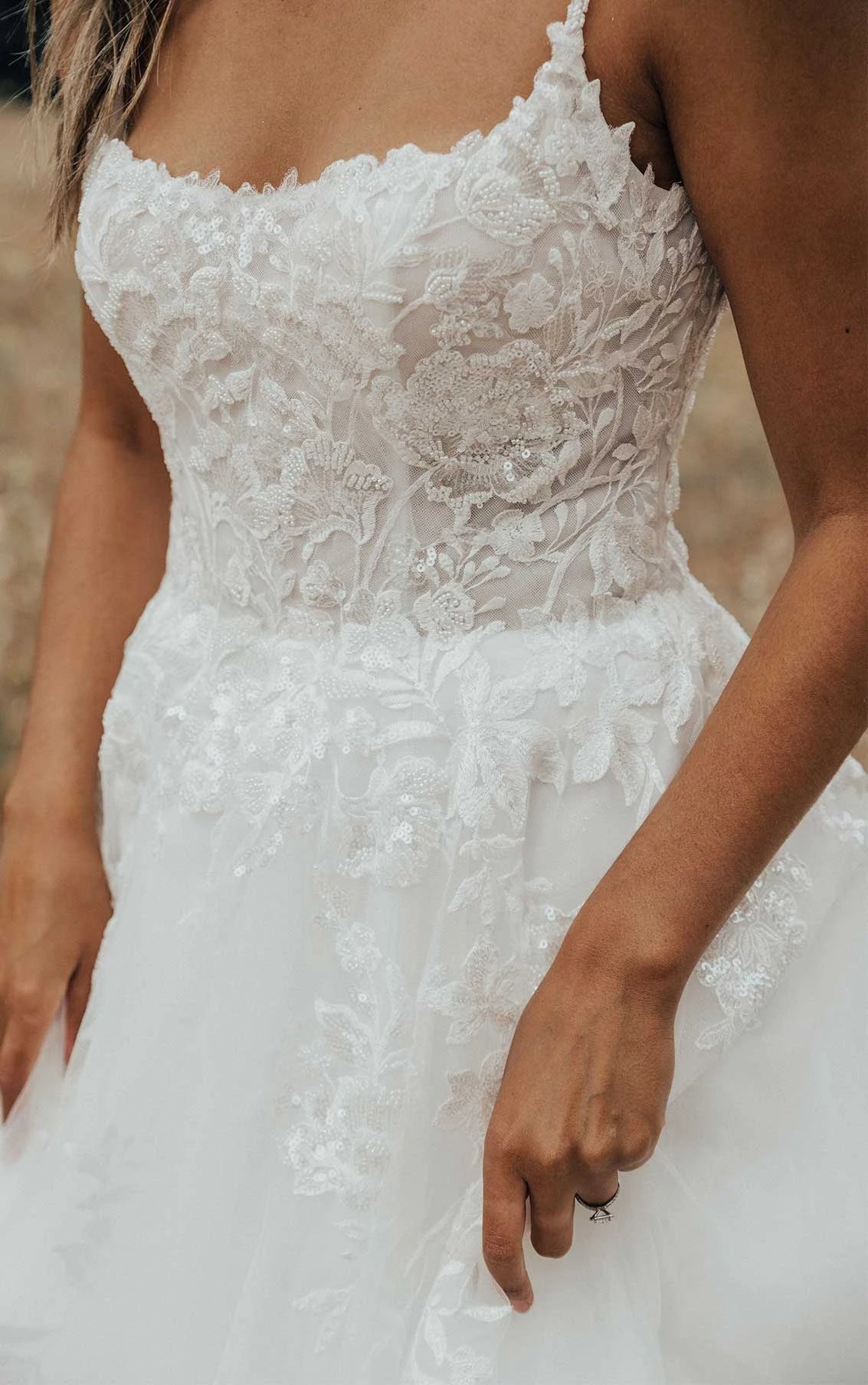 Modern Ballgown With Square Neckline Wedding Dresses D3386 | Philly Bridal