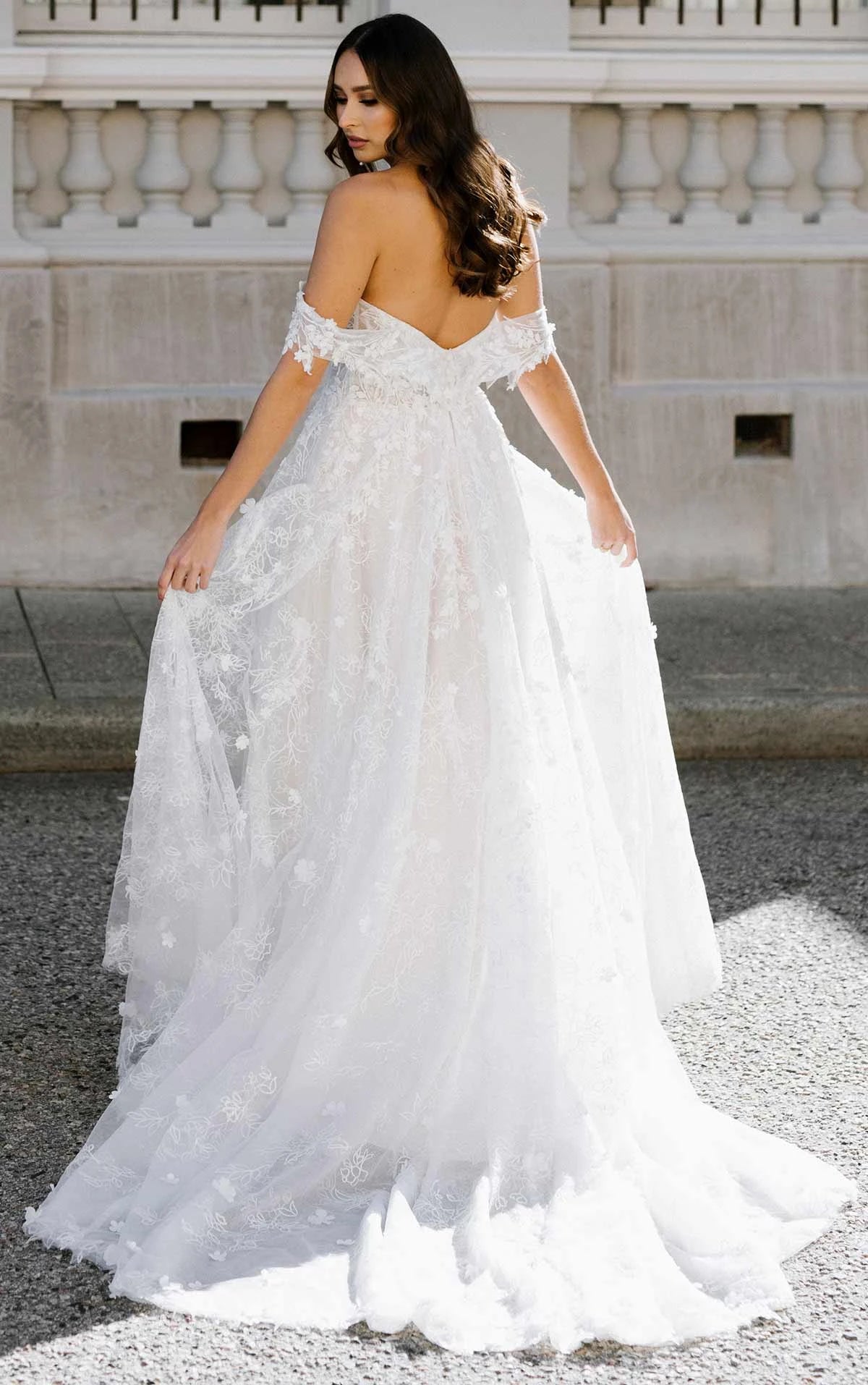 Wedding Dress With Off-the-shoulder Straps | Philly Bridal